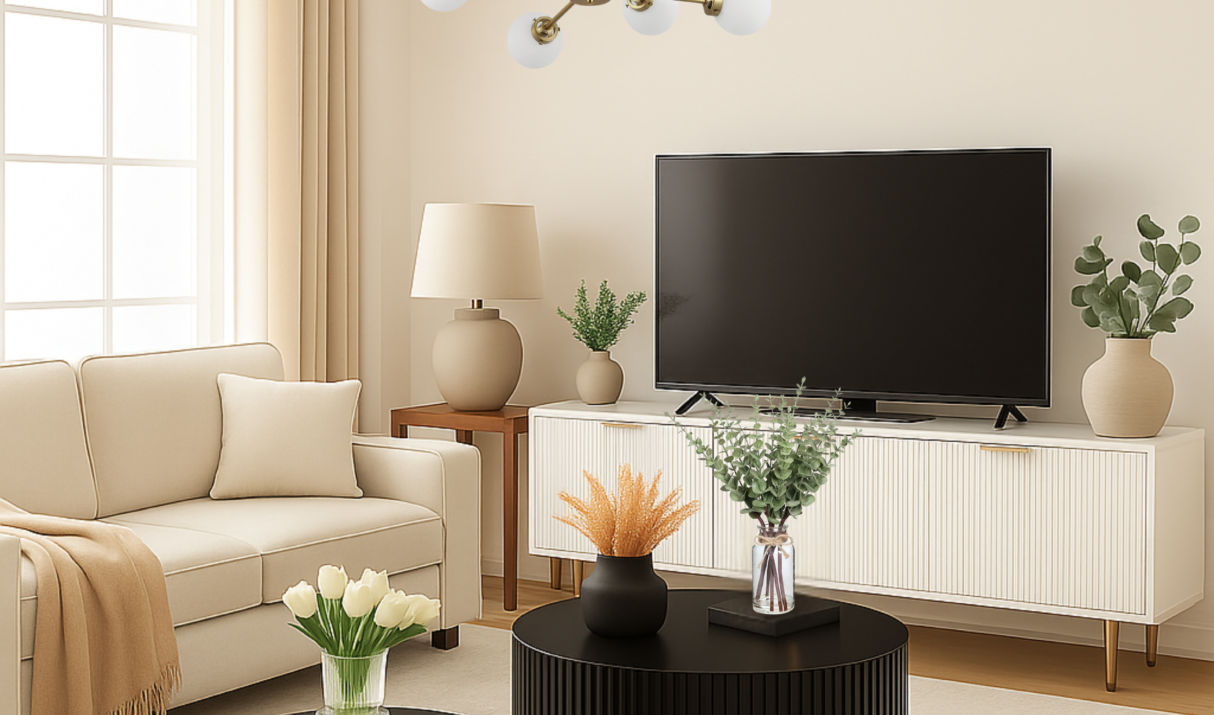 Modern Minimalist Living Room – Elegant Comfort