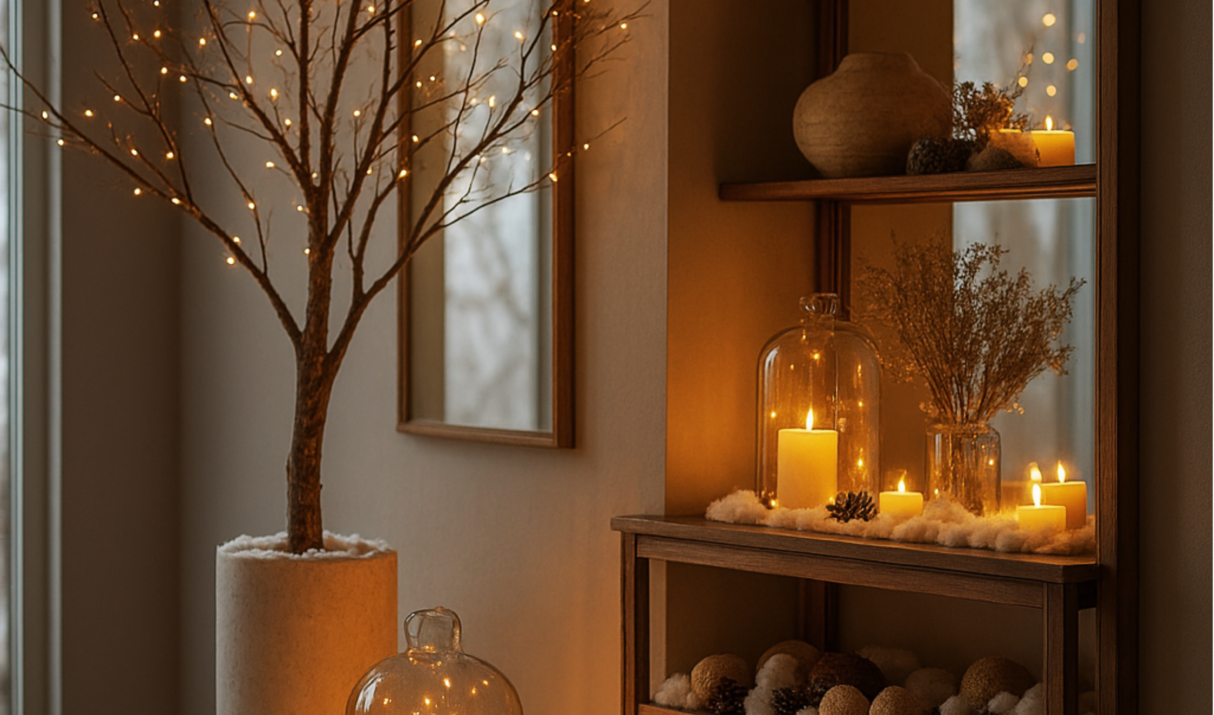 How to create a Winter glow entryway
