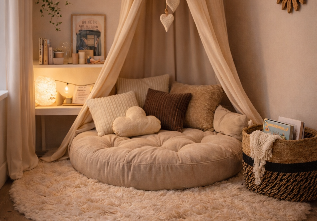 How to Create a Cozy Canopy Reading Nook in a Nursery